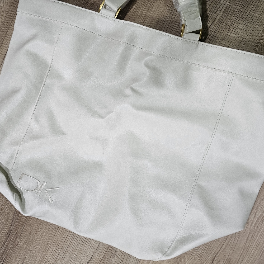 Donna Karan White Tote Bag